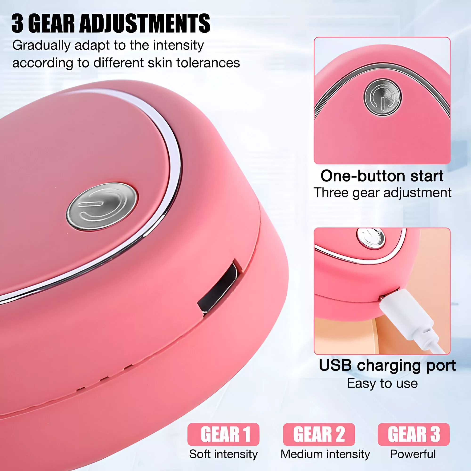 Mini Portable Face Lifting Roller & EMS Slimming Massager - Image 3