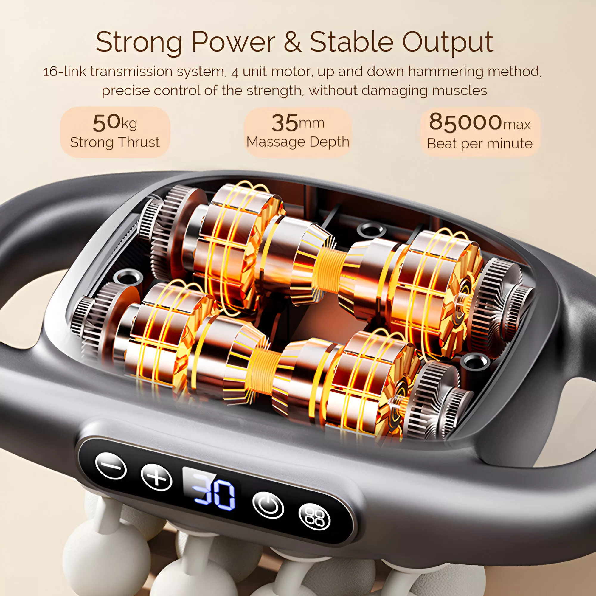 16-Head High-Frequency Vibration Massage Gun - Image 5