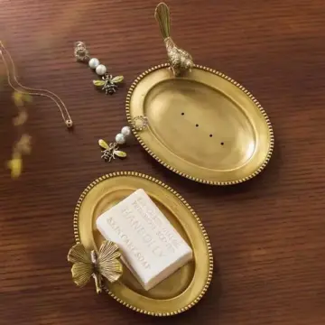 European Vintage Brass Soap Dish