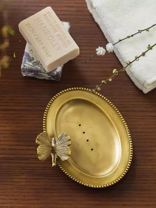 European Vintage Brass Soap Dish - Image 6