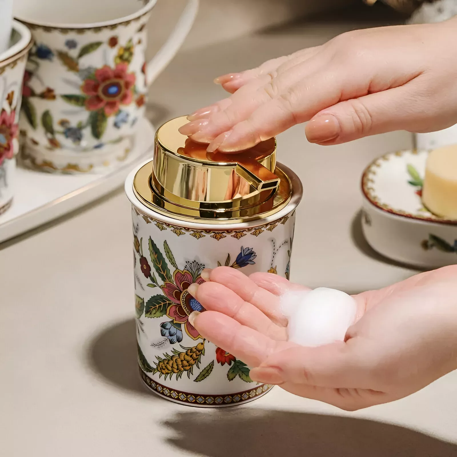 Colorful Ceramic Lotion Bottle - Image 4