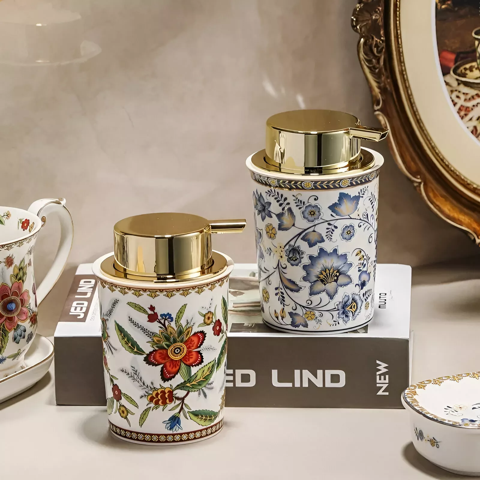 Colorful Ceramic Lotion Bottle - Image 2