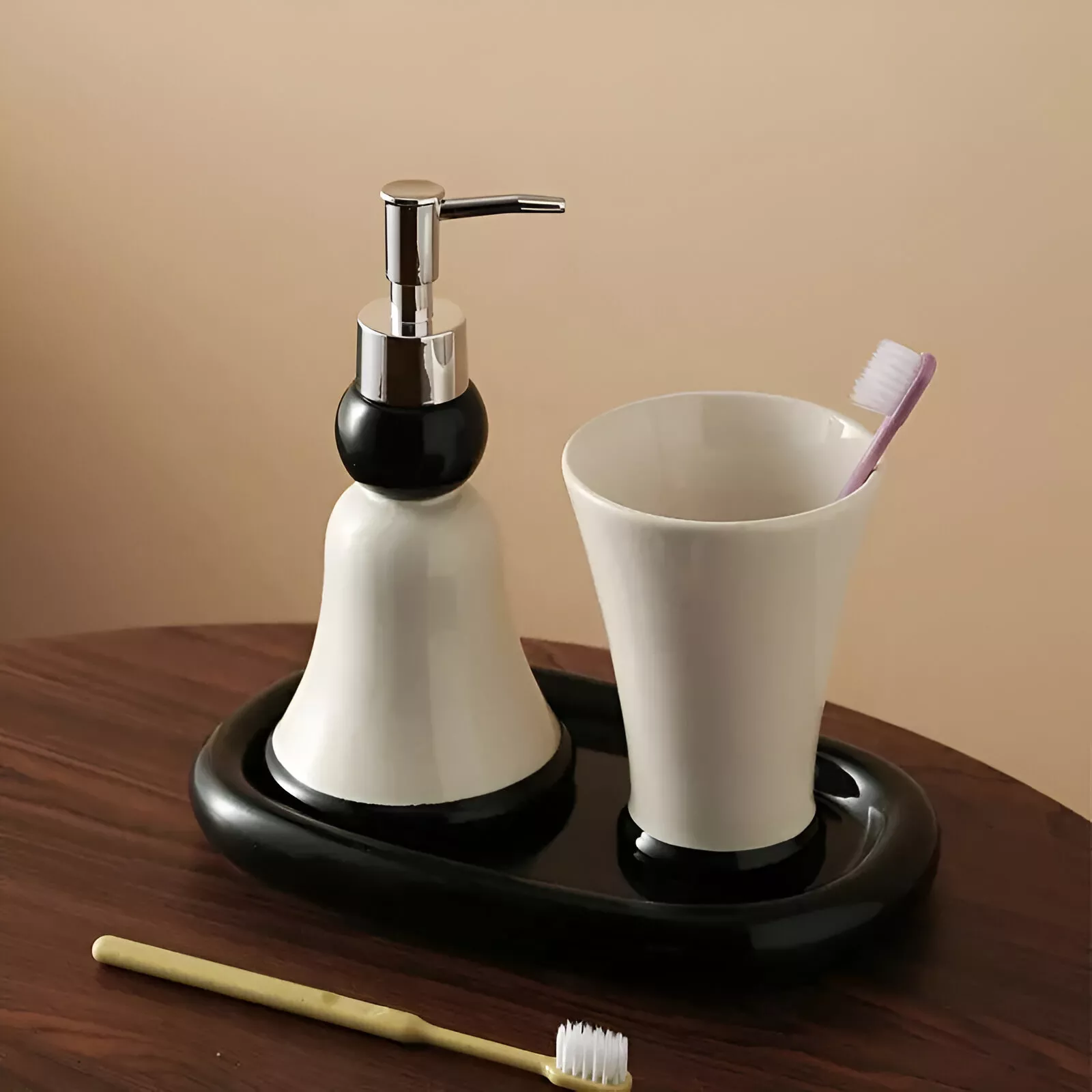 Modern Ceramic Bathroom Set - Image 5