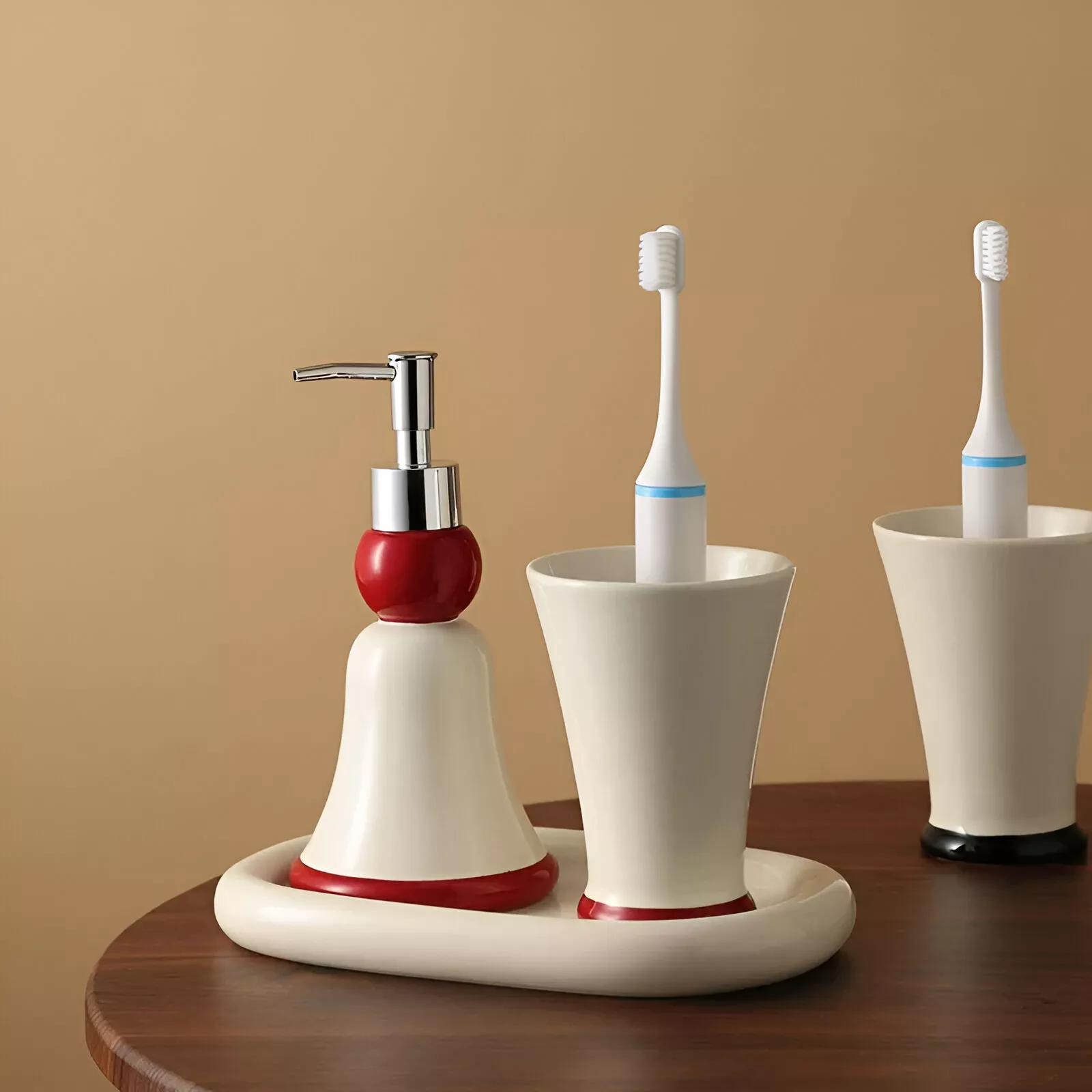 Modern Ceramic Bathroom Set - Image 2