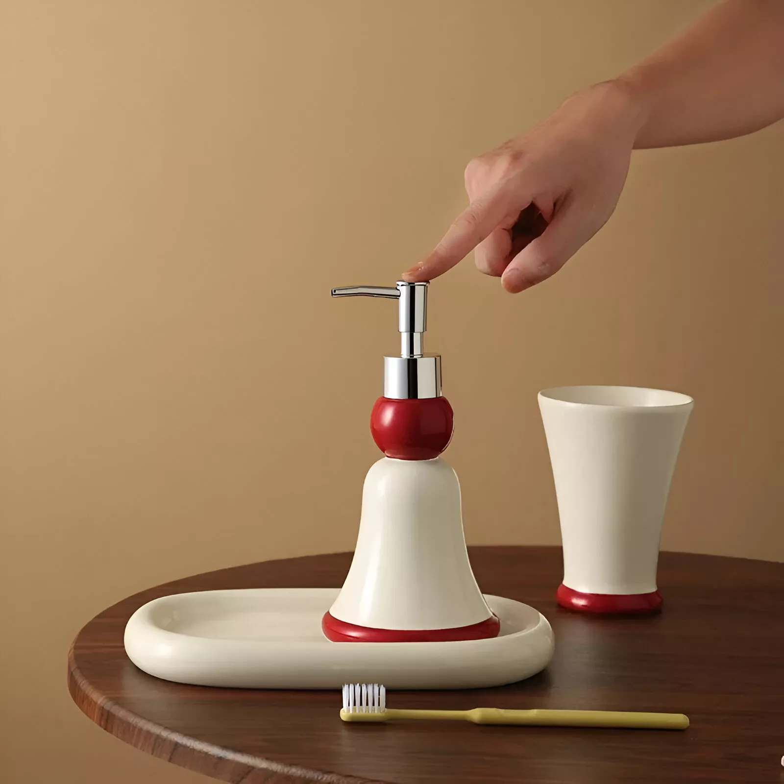 Modern Ceramic Bathroom Set - Image 3