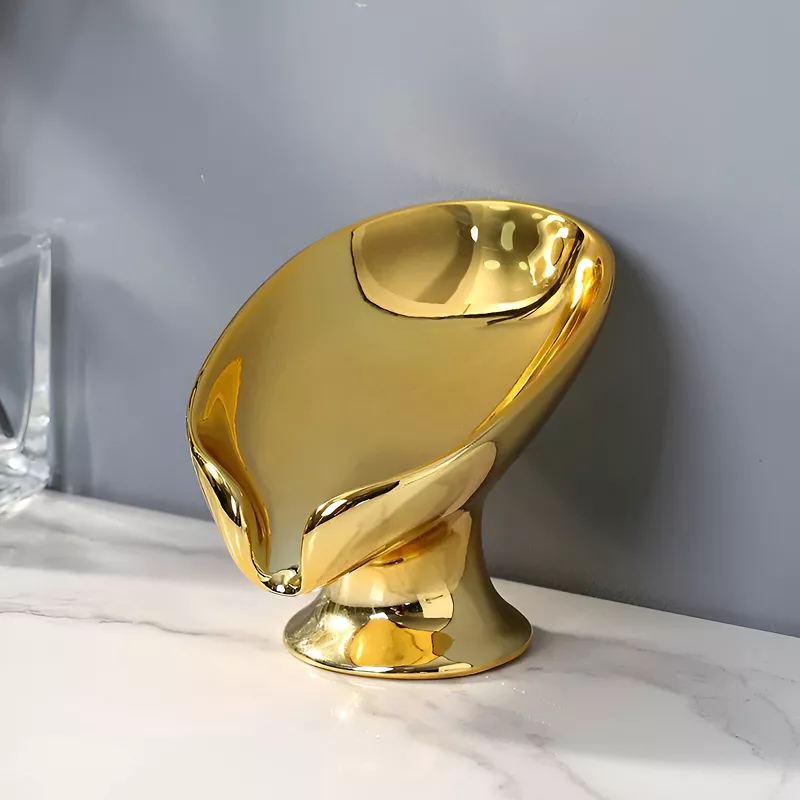 Luxury Gold & Silver Ceramic Soap Dish - Image 5