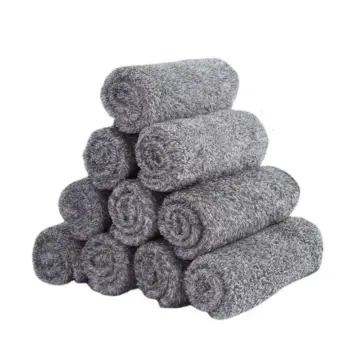 Bamboo Charcoal Microfiber Dishcloth Kitchen Towels