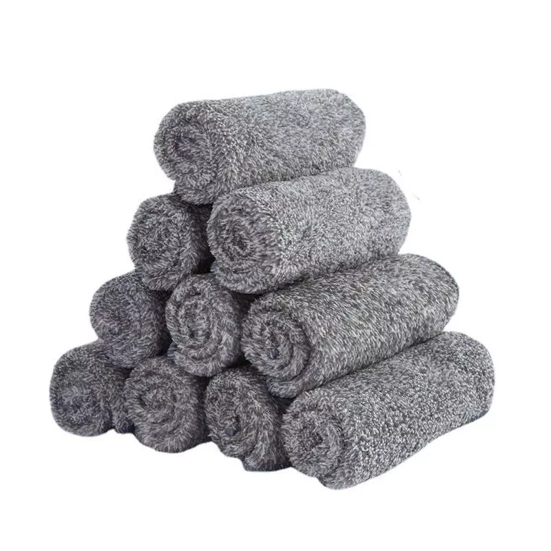Bamboo Charcoal Microfiber Dishcloth Kitchen Towels
