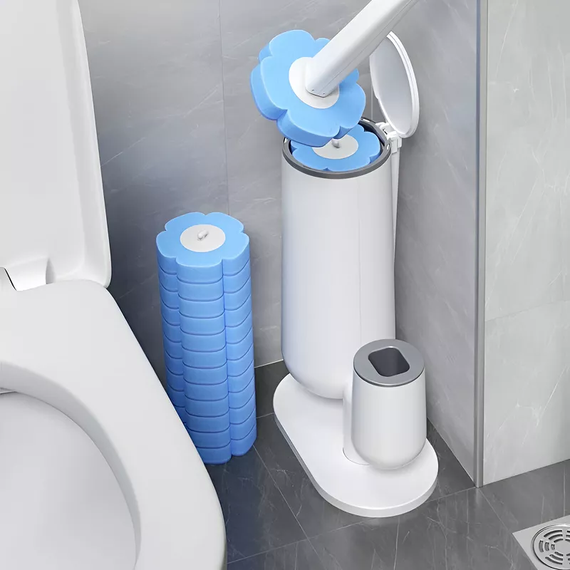 Disposable Toilet Brush with Cleaning Fluid