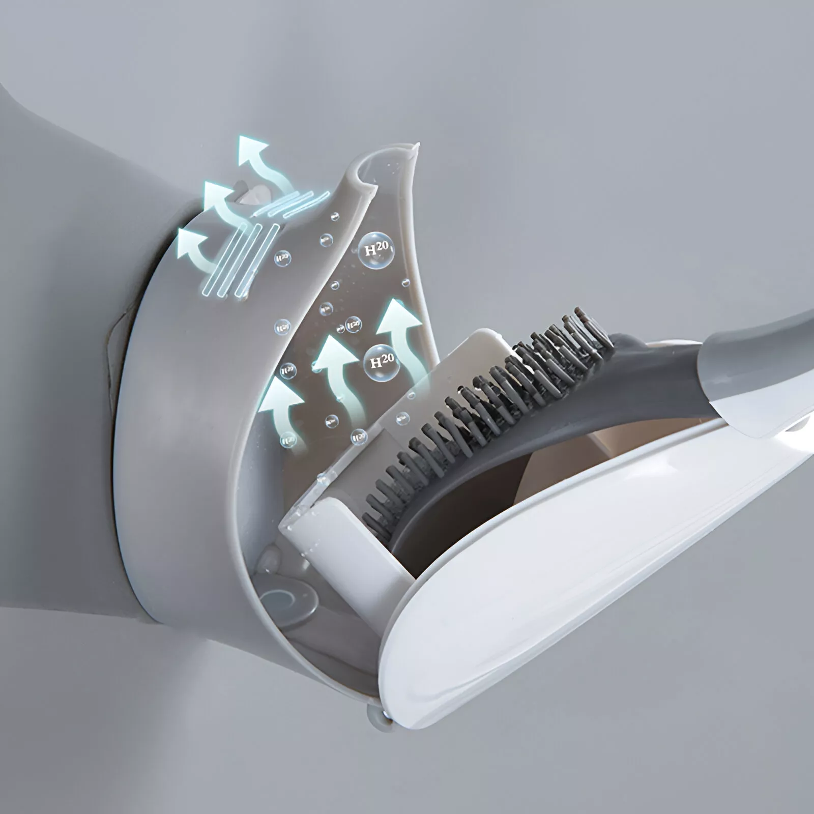 Wall-Mounted TPR Silicone Toilet Brush - Image 4