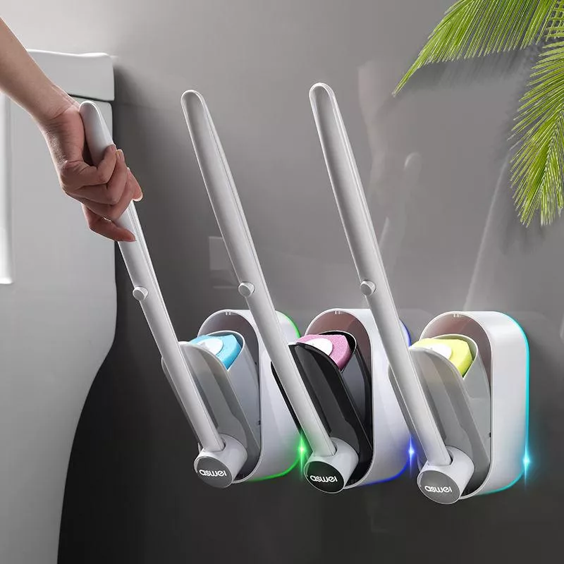 Disposable Toilet Brush - Compact Wall-Mounted Cleaner for Bathrooms