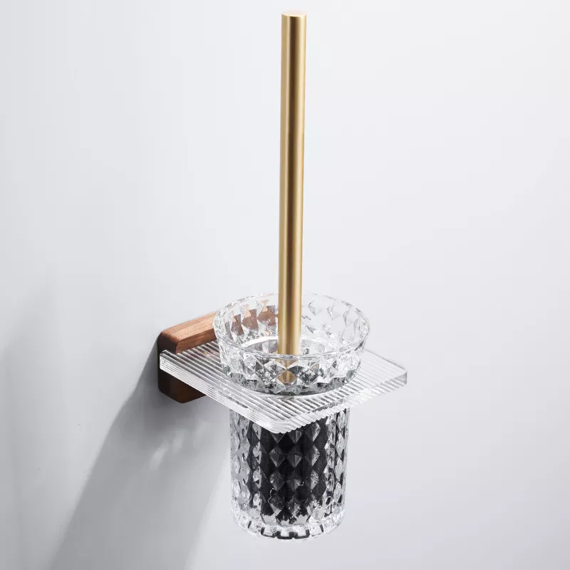 Light Luxury Wall-Mounted Toilet Brush Set - Elegant Bathroom Accessory - Image 6