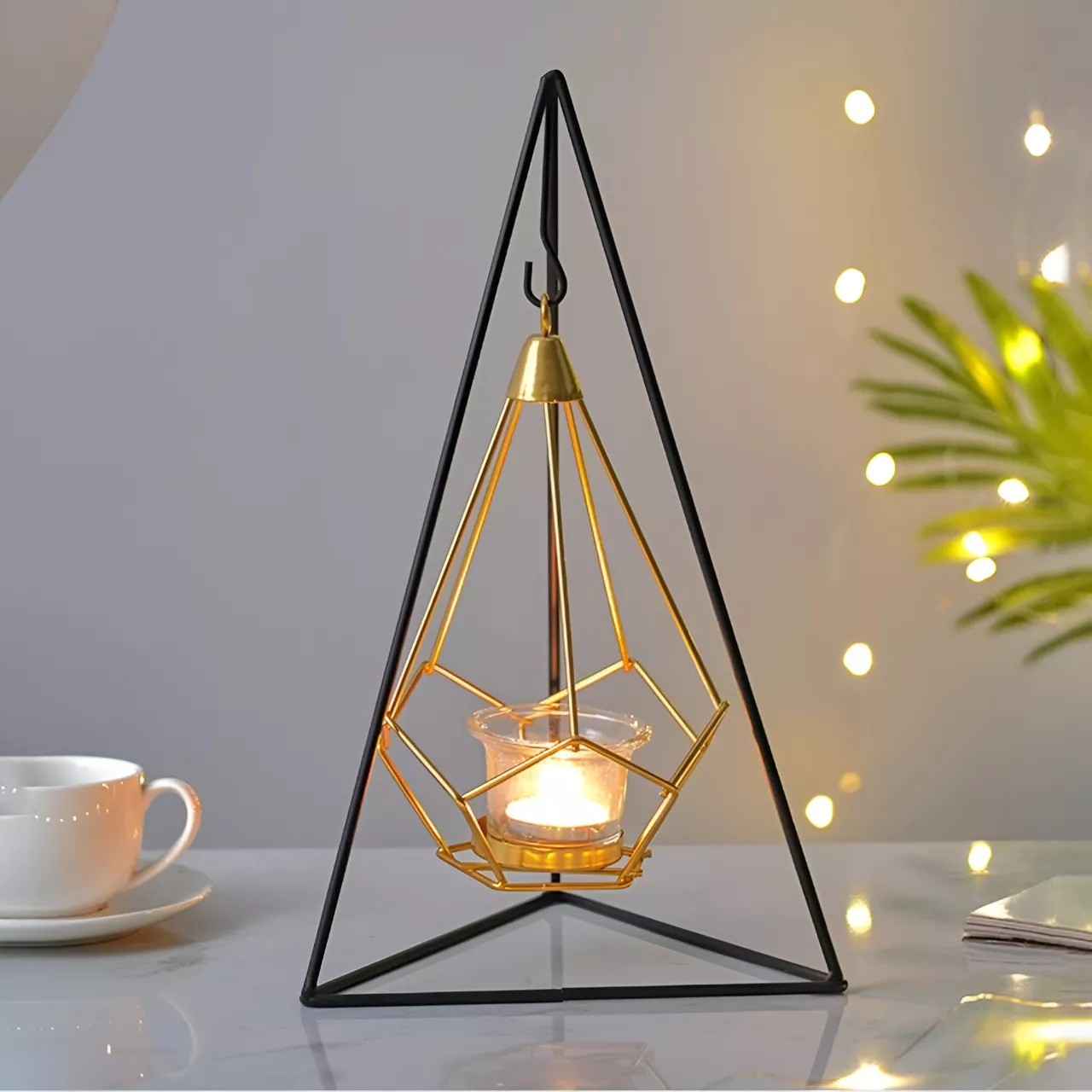 Elegant Metal Candle Holder - Image 3