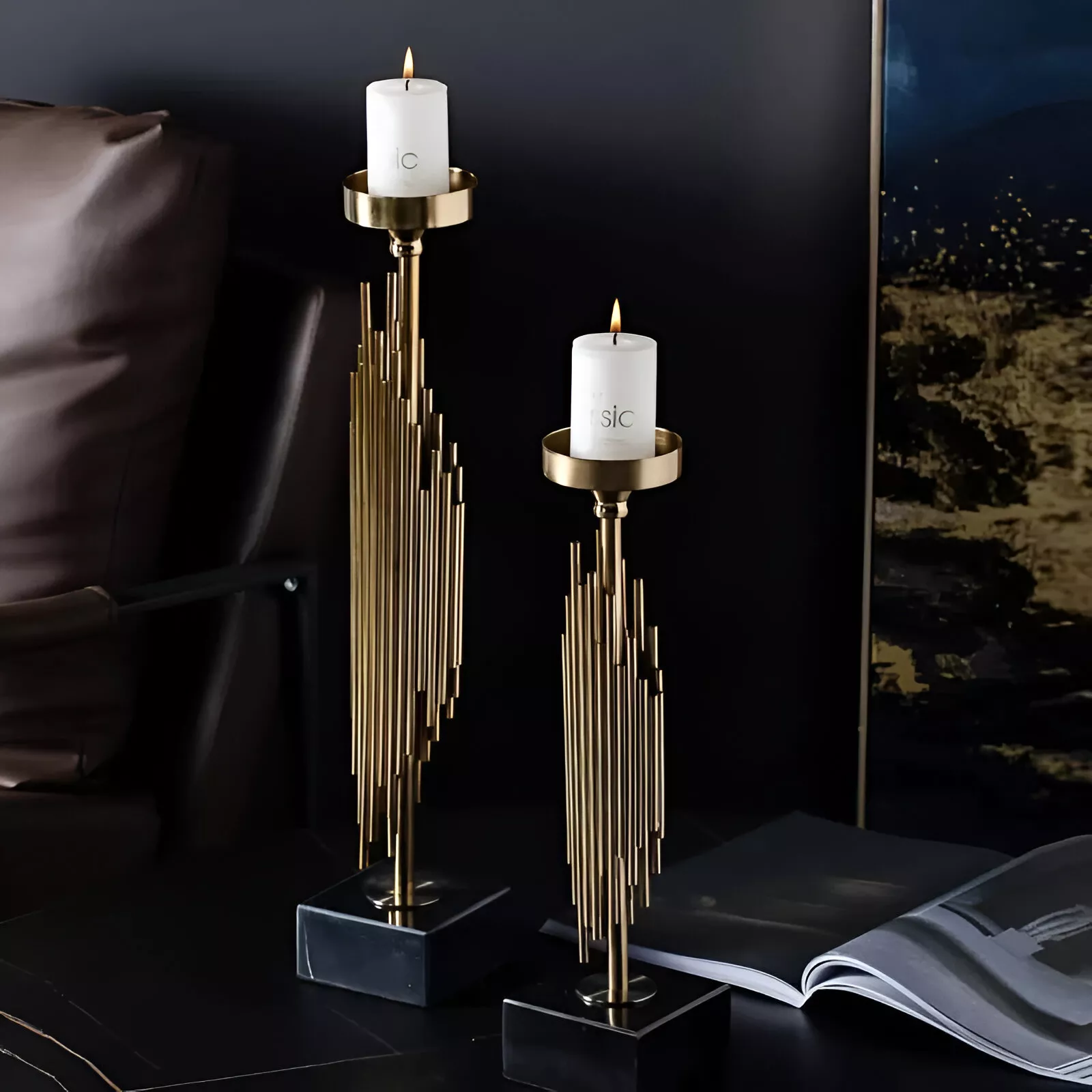 Luxury Gold Metal Candle Holder Cups