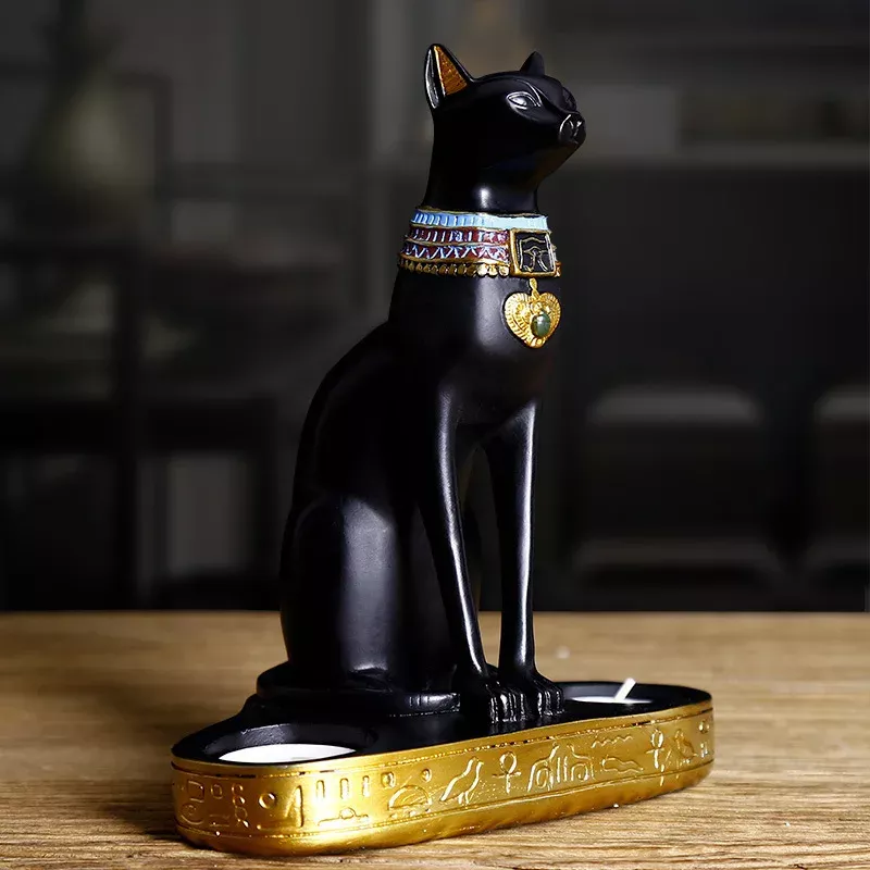 Vintage Egyptian Cat Goddess Bastet Figurine - Image 2
