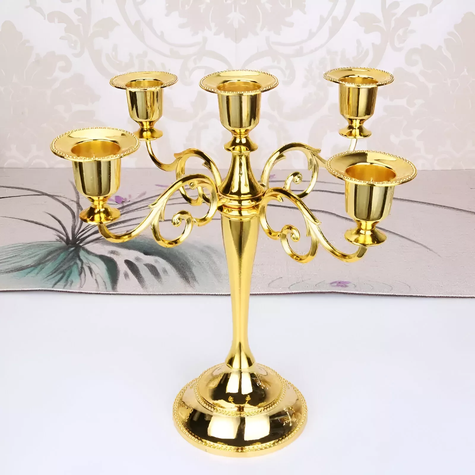 Elegant Metal Hollow Design Candle Holders - Image 3