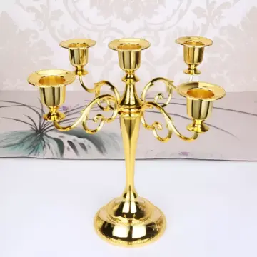 Elegant Metal Hollow Design Candle Holders