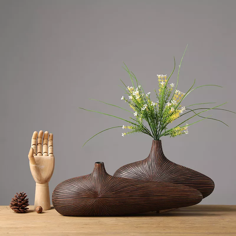 Modern Stripe Resin Vase - Image 5