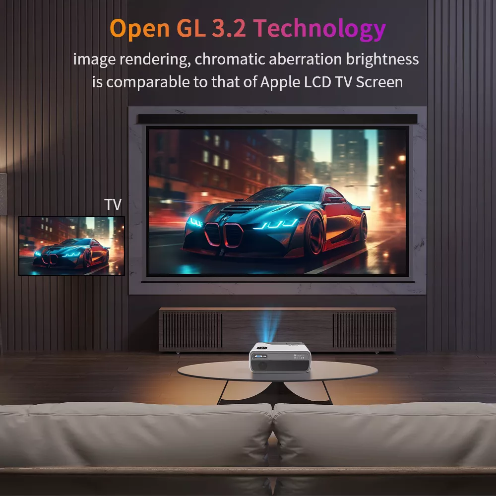 4K Full HD Projector with WiFi, Bluetooth, and Android Smart TV - Image 4