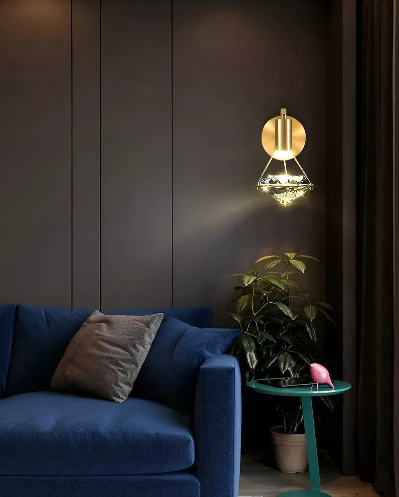 Modern Crystal Diamond Wall Lamp - Image 7