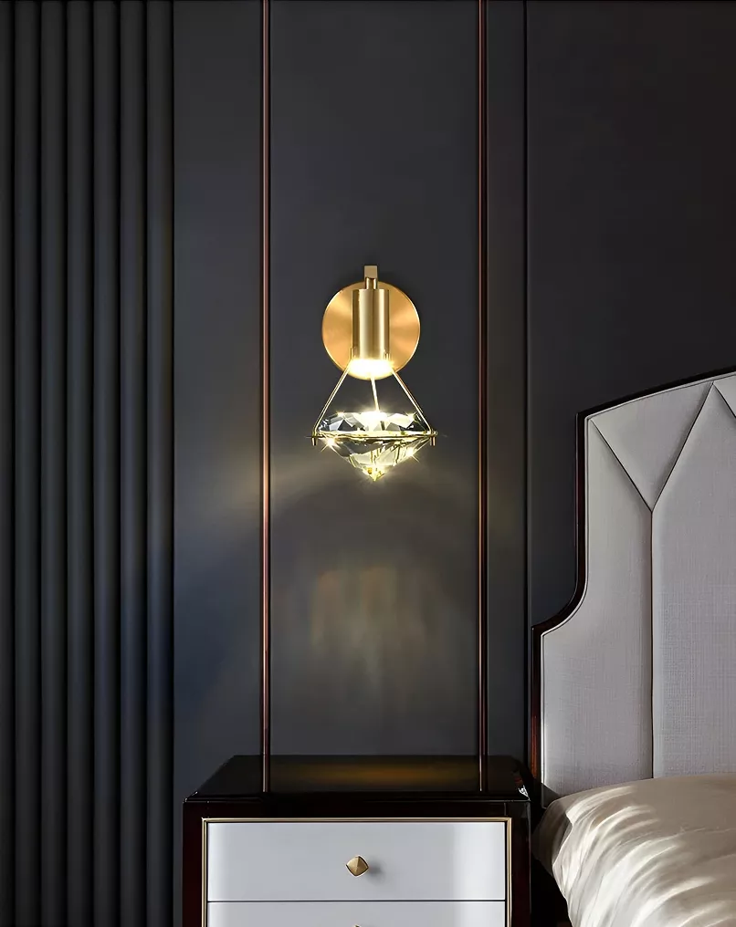 Modern Crystal Diamond Wall Lamp - Image 3