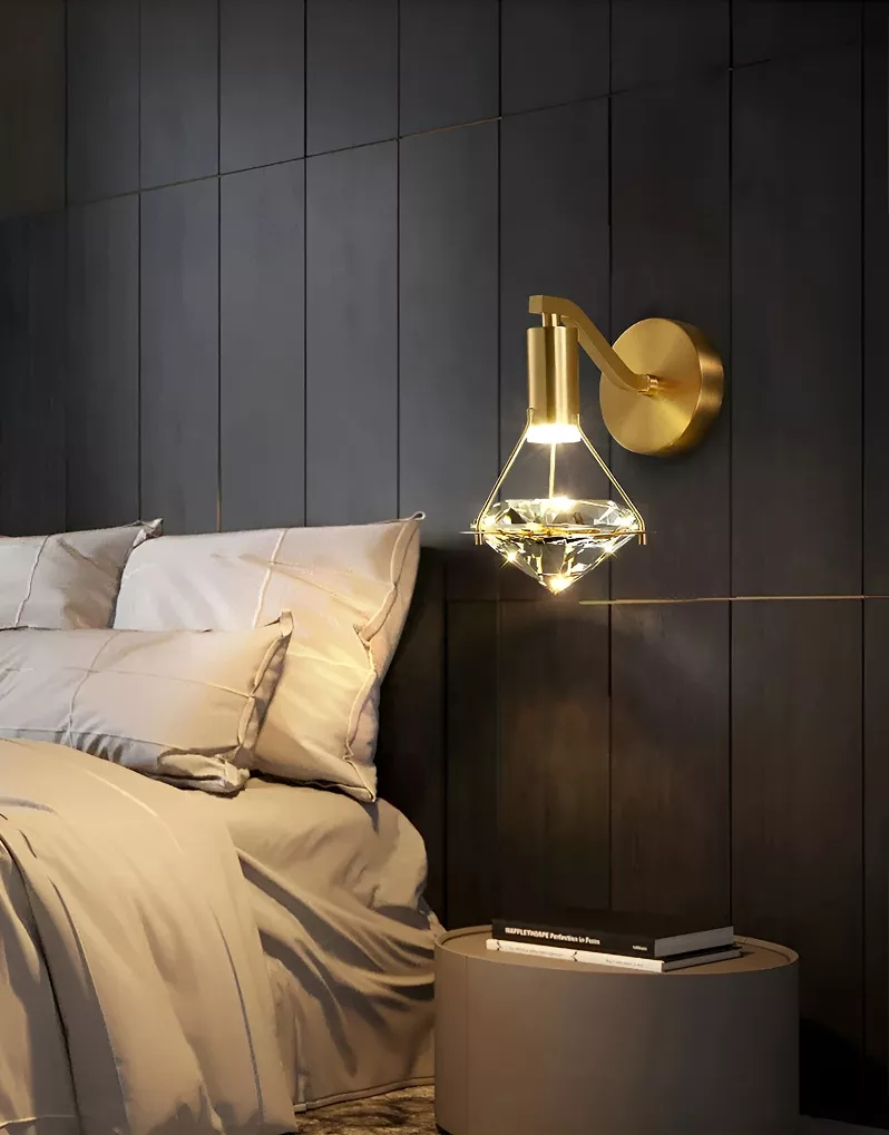 Modern Crystal Diamond Wall Lamp - Image 2