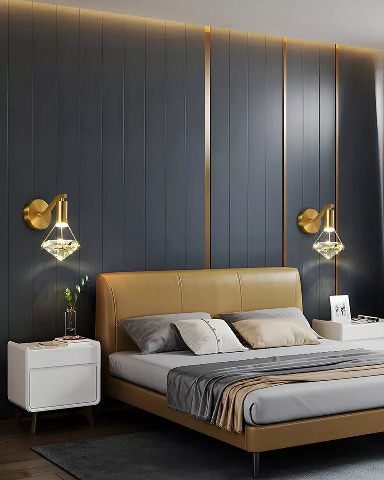 Modern Crystal Diamond Wall Lamp - Image 4