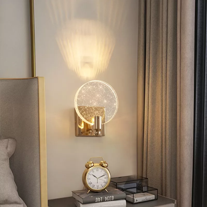 Luxury Round Crystal Bubble Wall Lamp - Image 2