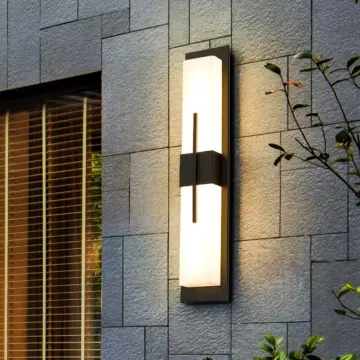 Modern Outdoor LED Wall Light - Waterproof IP65 Stainless Steel Porch & Patio Lamp