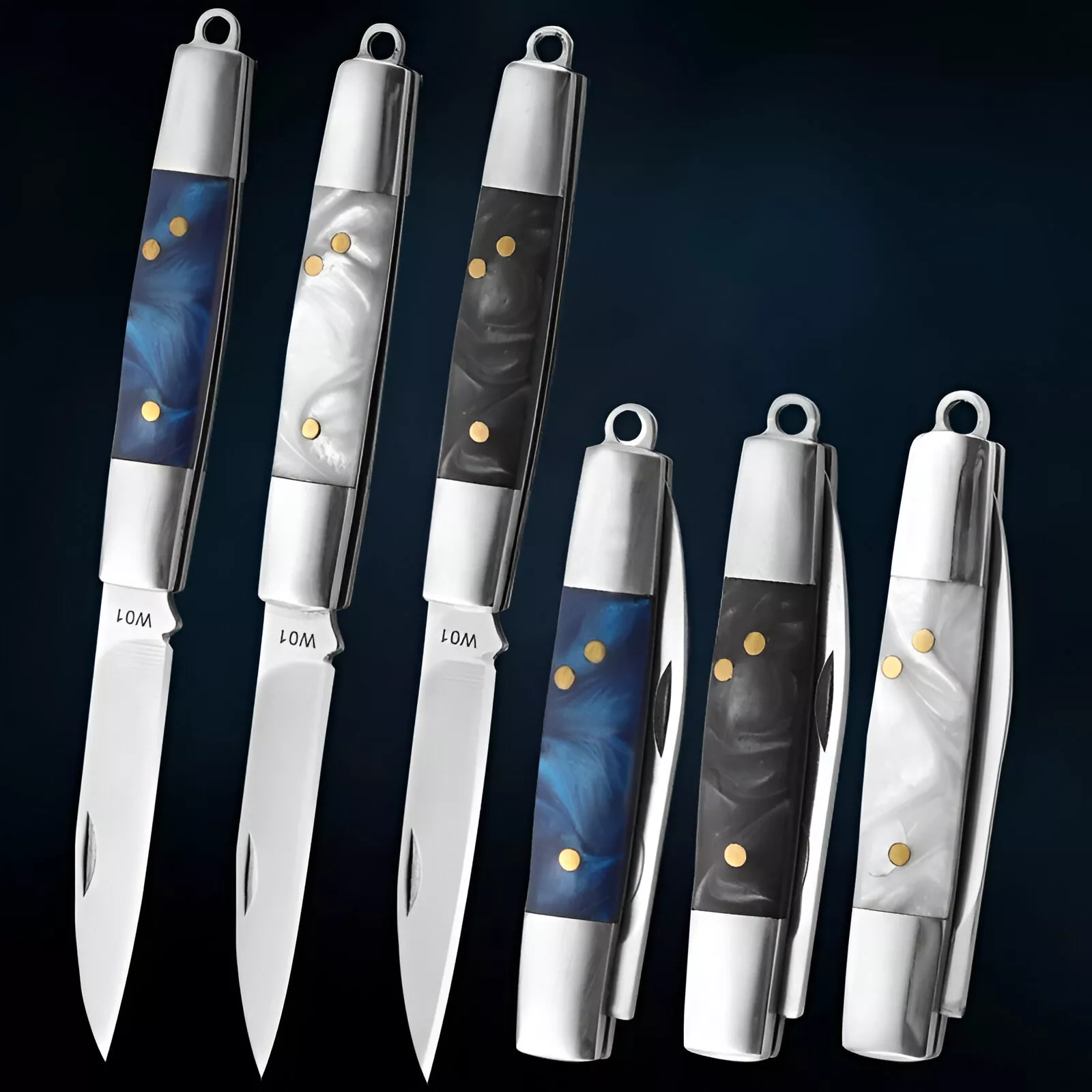 Folding Stainless Steel Knife Set for Meat, Fruit, BBQ, and Kitchen Use - Image 5