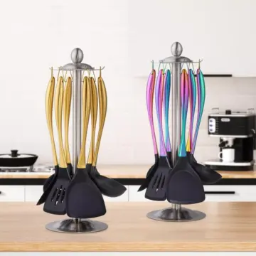 Gold Silicone Cooking Tool Set