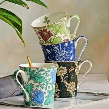 Elegant European Bone China Breakfast Mug