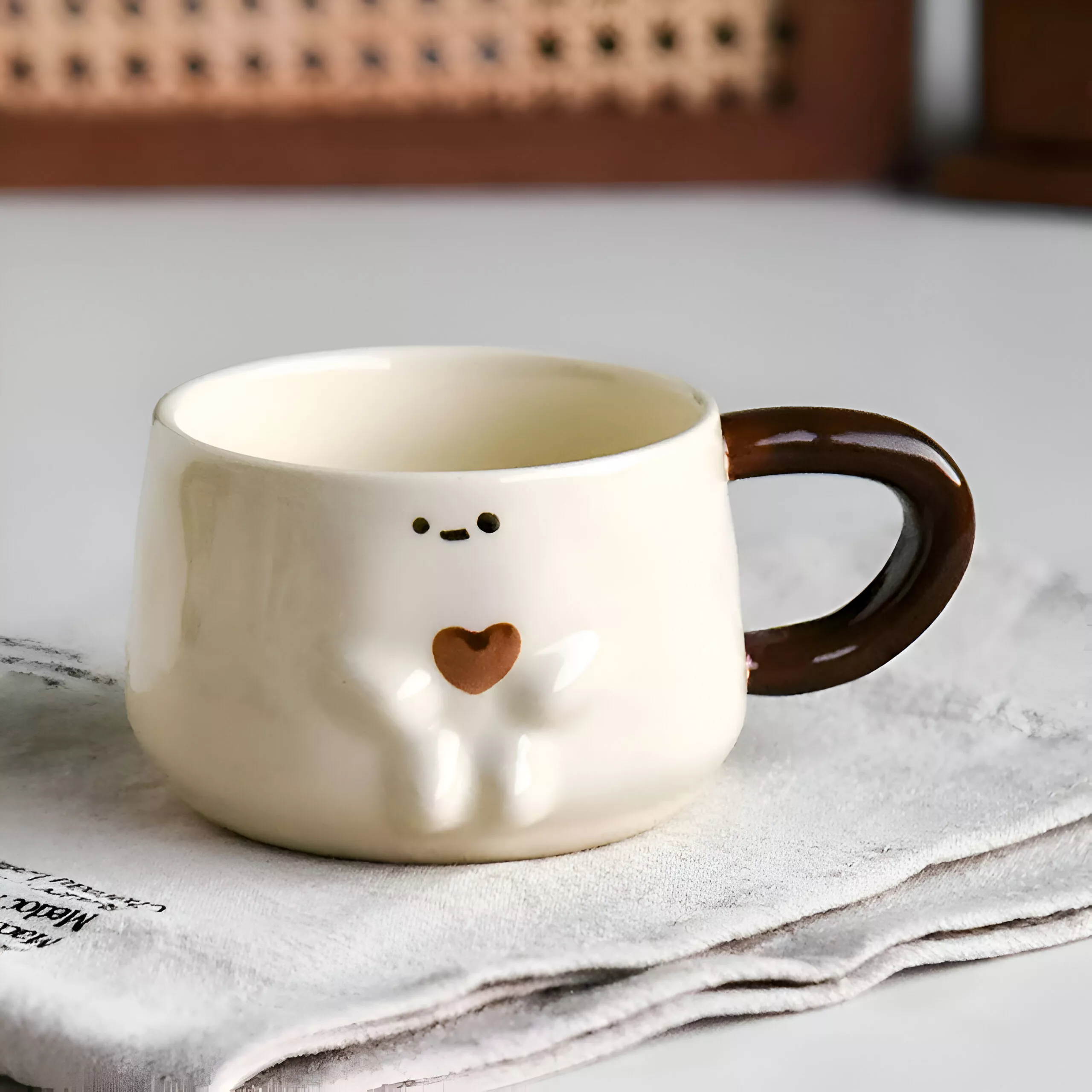 European Ceramic Butterfly Mug with Camellia Flower - Image 5