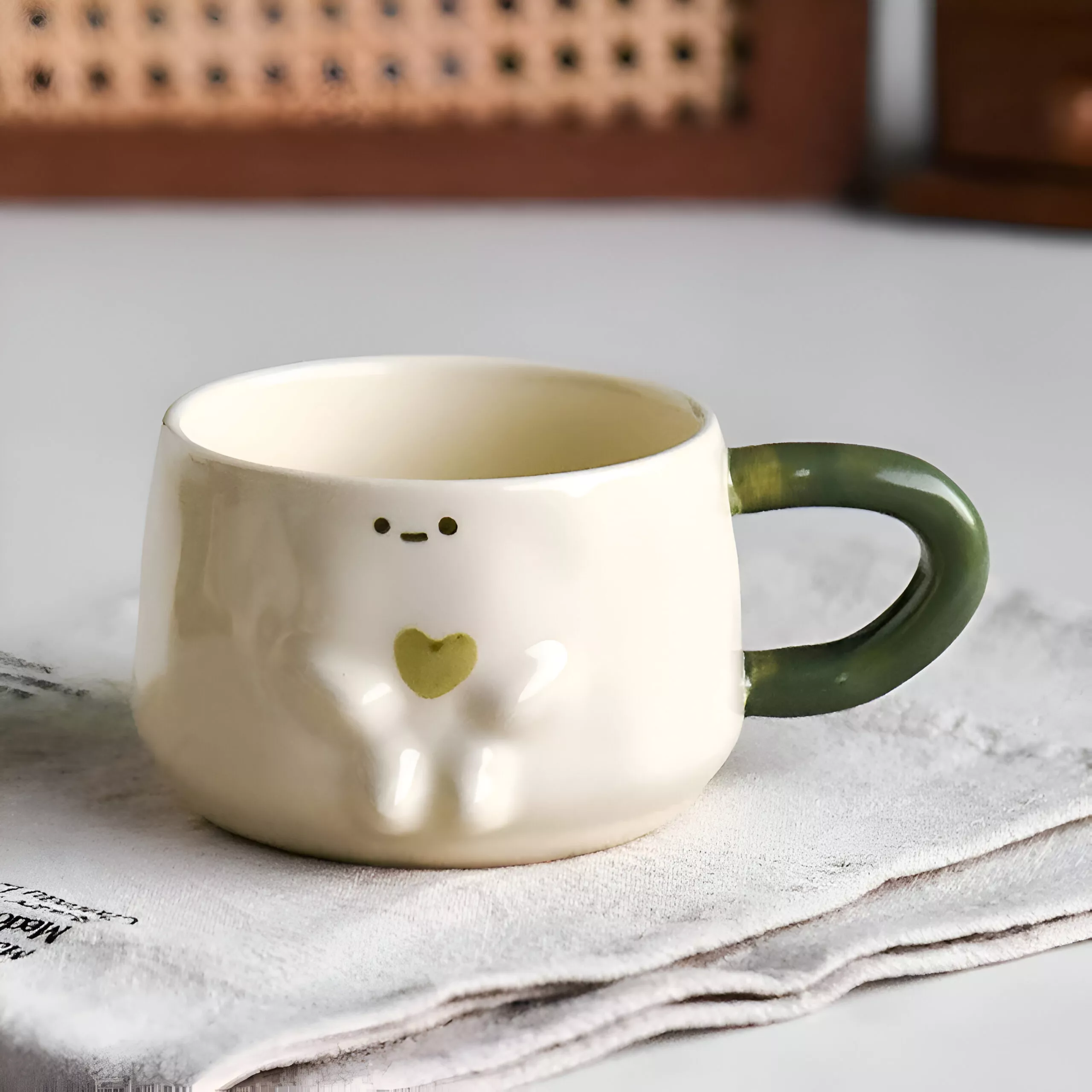 European Ceramic Butterfly Mug with Camellia Flower - Image 6