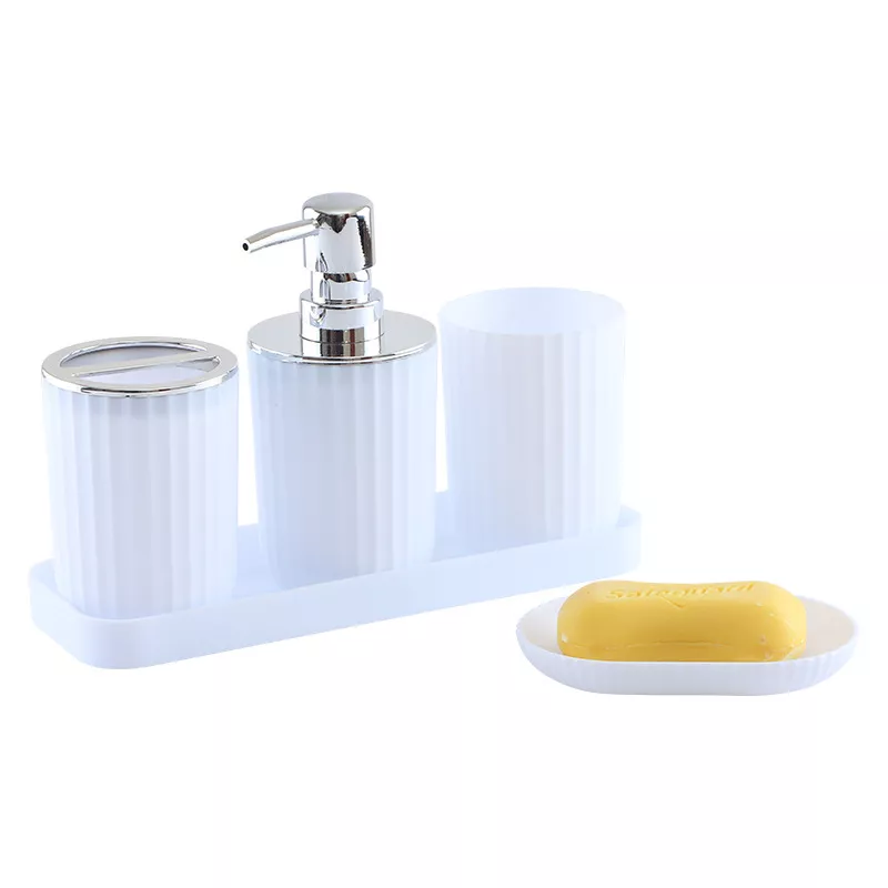 Stylish Plastic Bathroom Accessories Set - Comfy & Functional - Image 5