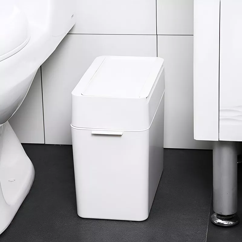 Multifunctional One-Click Garbage Sorting Bathroom Trash Can
