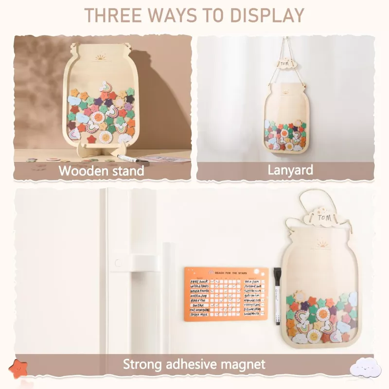 Personalized Kids Reward Jar with Stars & Donuts - Image 5