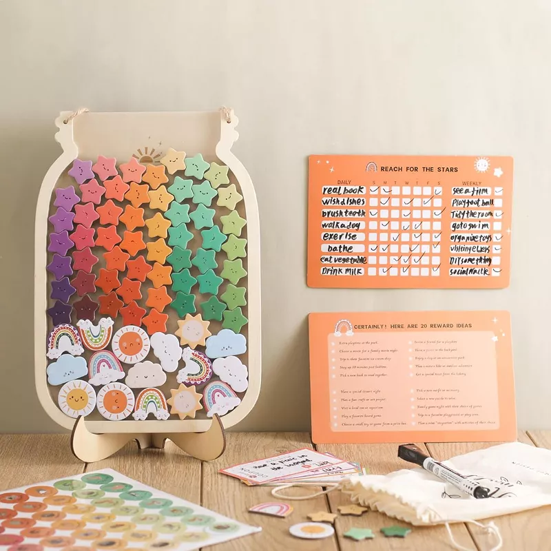 Personalized Kids Reward Jar with Stars & Donuts - Image 4