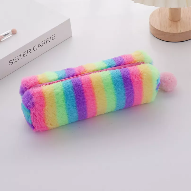 Rainbow Plush Pencil Case - Image 2