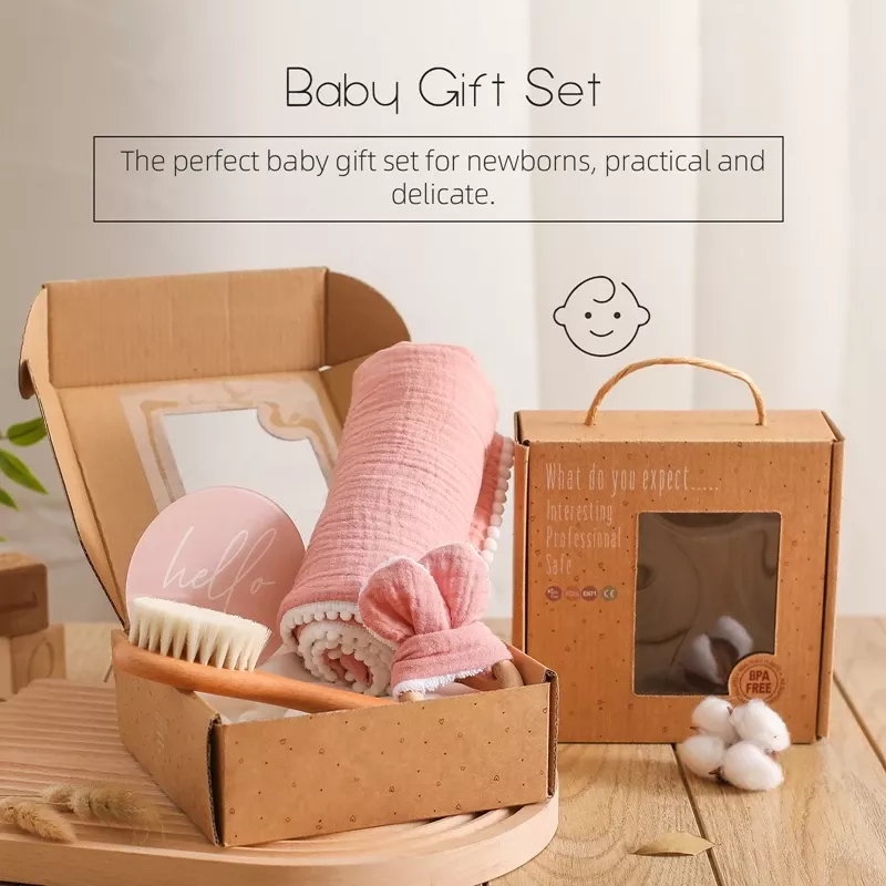 Baby Mobile Phone Decompression Toy & Pure Cotton Towel Set - Image 2