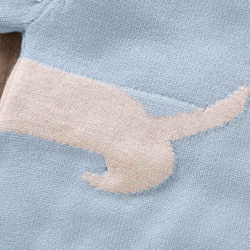 Adorable Baby Bodysuit with Cartoon Dog Print - Image 6