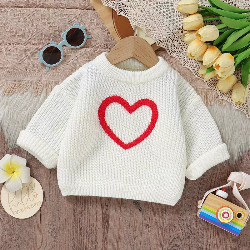 Baby Girl Knit Sweater Pullover - Image 2