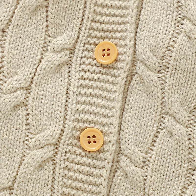 Autumn Baby Romper Knit Jumpsuit for Newborn & Toddler, Unisex Footed Overalls - Image 5