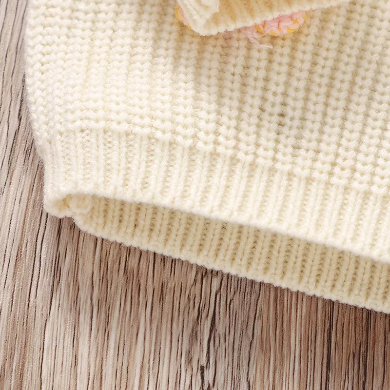 Baby Girl 3D Butterfly Knitted Pullover Sweater - Image 7