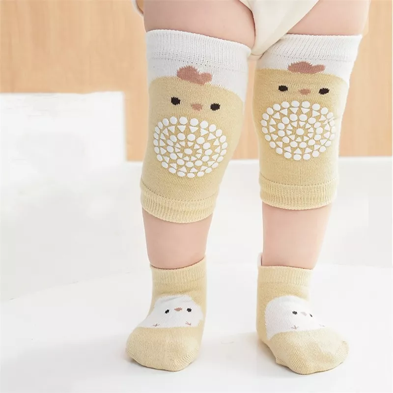 Kids Anti-Slip Cartoon Knee Pads & Socks Set - Image 3