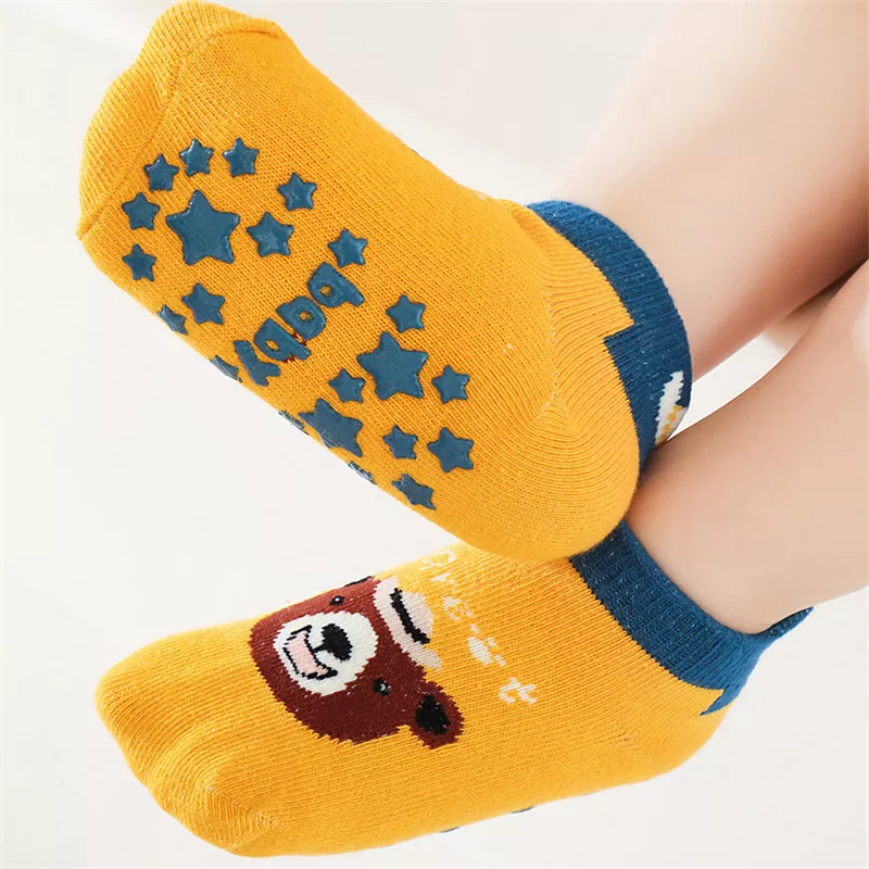 Soft Cotton Anti-Slip Baby Socks for Toddlers and Newborns - Image 2