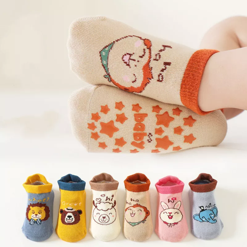 Soft Cotton Anti-Slip Baby Socks for Toddlers and Newborns - Image 4