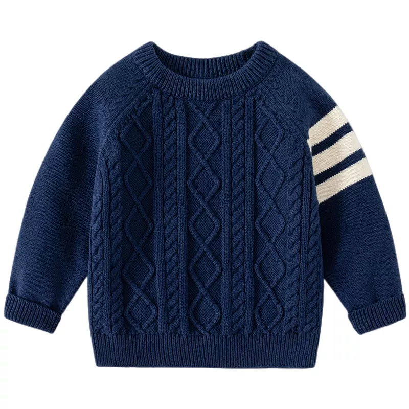 Autumn Winter Kids Cotton Knit Sweater - Image 4