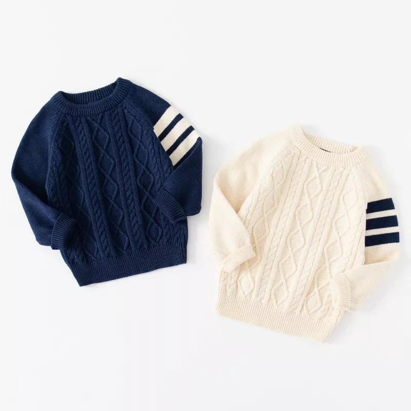 Autumn Winter Kids Cotton Knit Sweater - Image 3