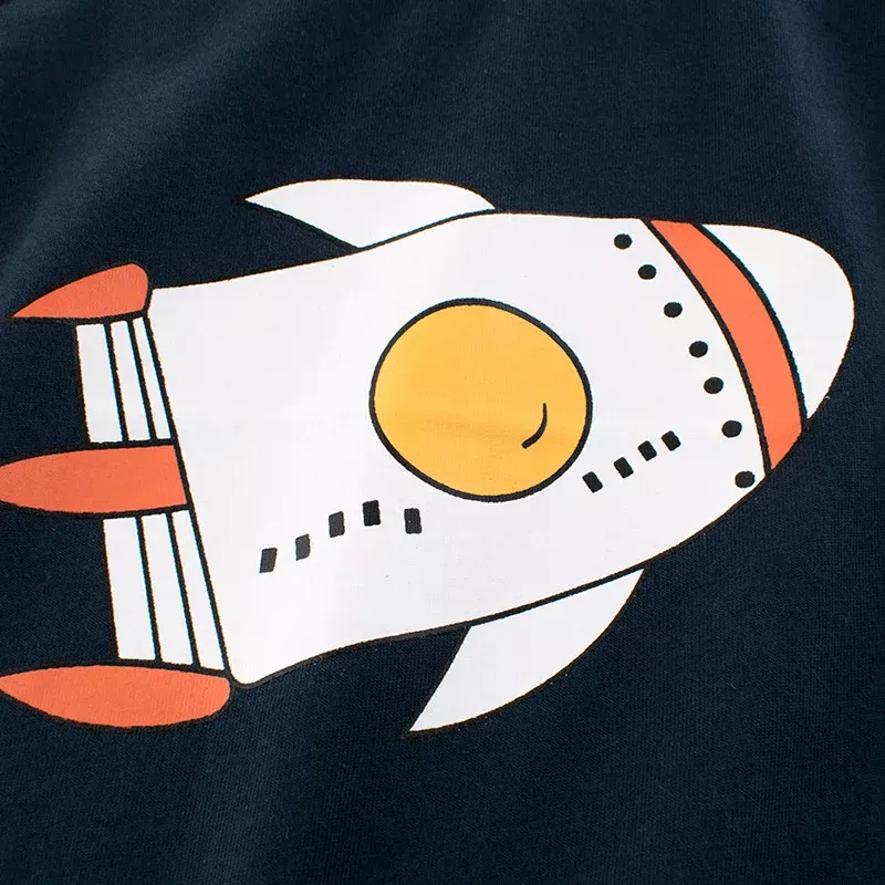 Rocket Print Sleeveless Vest for Boys - Image 4